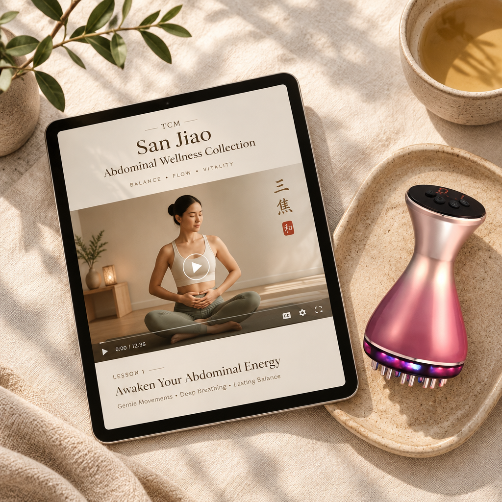 TCM San Jiao Abdominal Wellness Collection Main Cover with WarmPulse Massager
