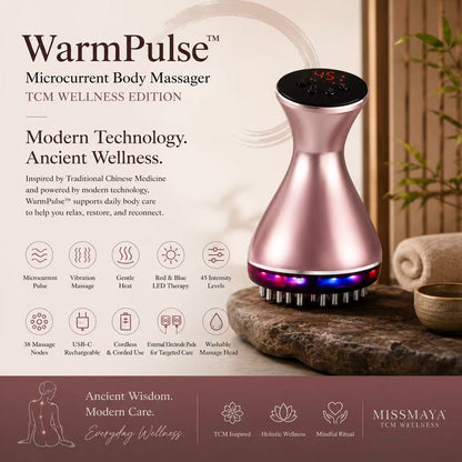 WarmPulse Microcurrent Body Massager | TCM Wellness Edition
