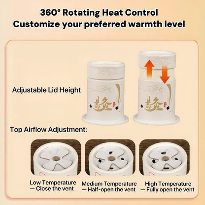 Moxibustion Therapy Box – Adjustable Heat Control Moxa Wellness Ritual Kit