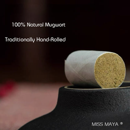 Natural Hand-Rolled Mini Moxa Sticks – 216 Pieces