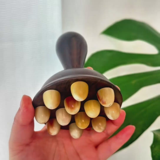 HornFlow™ - Natural Buffalo Horn Body Massage Tool